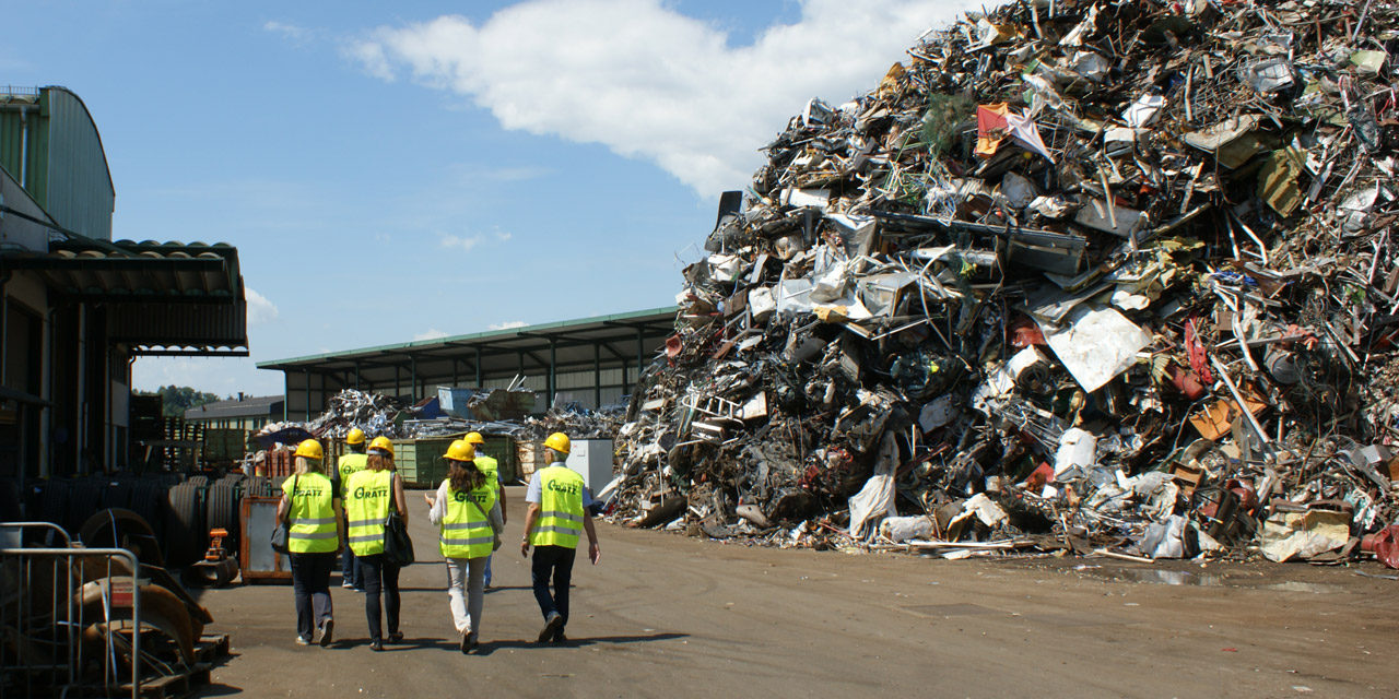EAK Pressetour zu Recyclingunternehmen